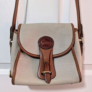Dooney & Bourke Women's Beige Leather Crossbody Bag